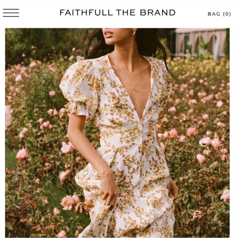 Faithful The Brand Floral Midi Dress